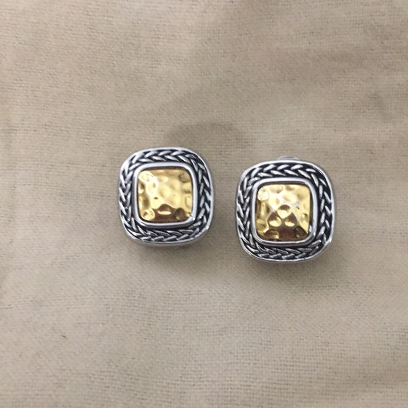 Gold and Silver Earrings - Picture 3 of 7